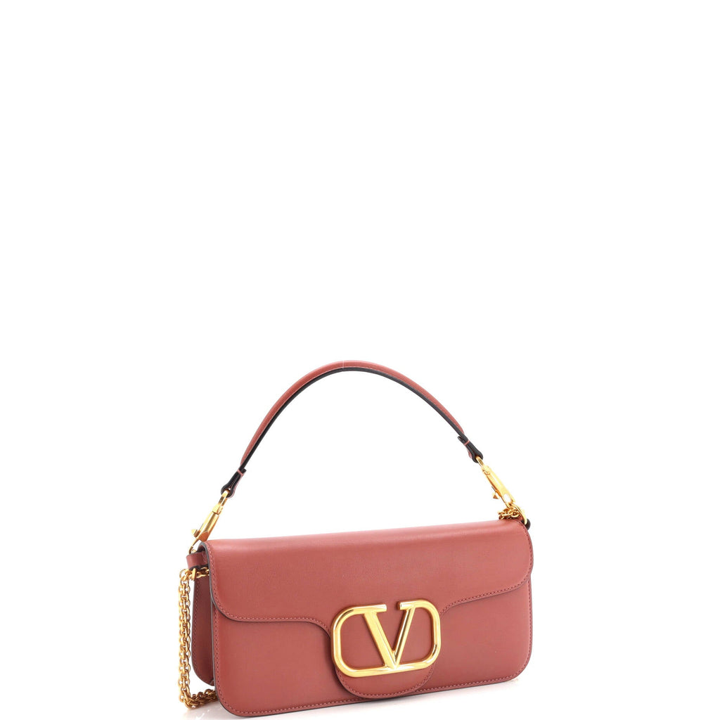 VLogo Loco Flap Shoulder Bag Leather Medium