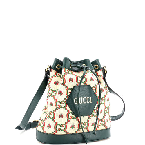 100 Ophidia Bucket Bag Limited Edition Canvas