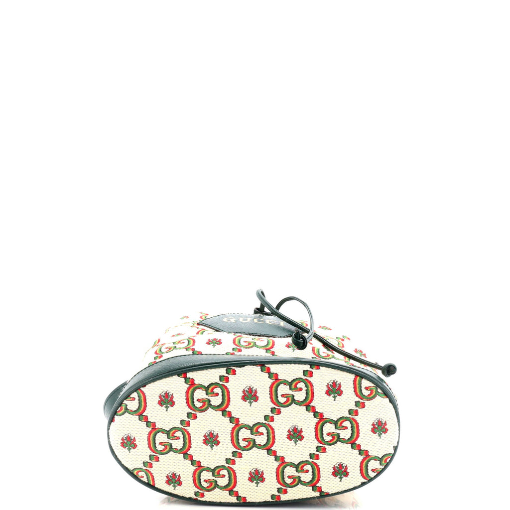 100 Ophidia Bucket Bag Limited Edition Canvas