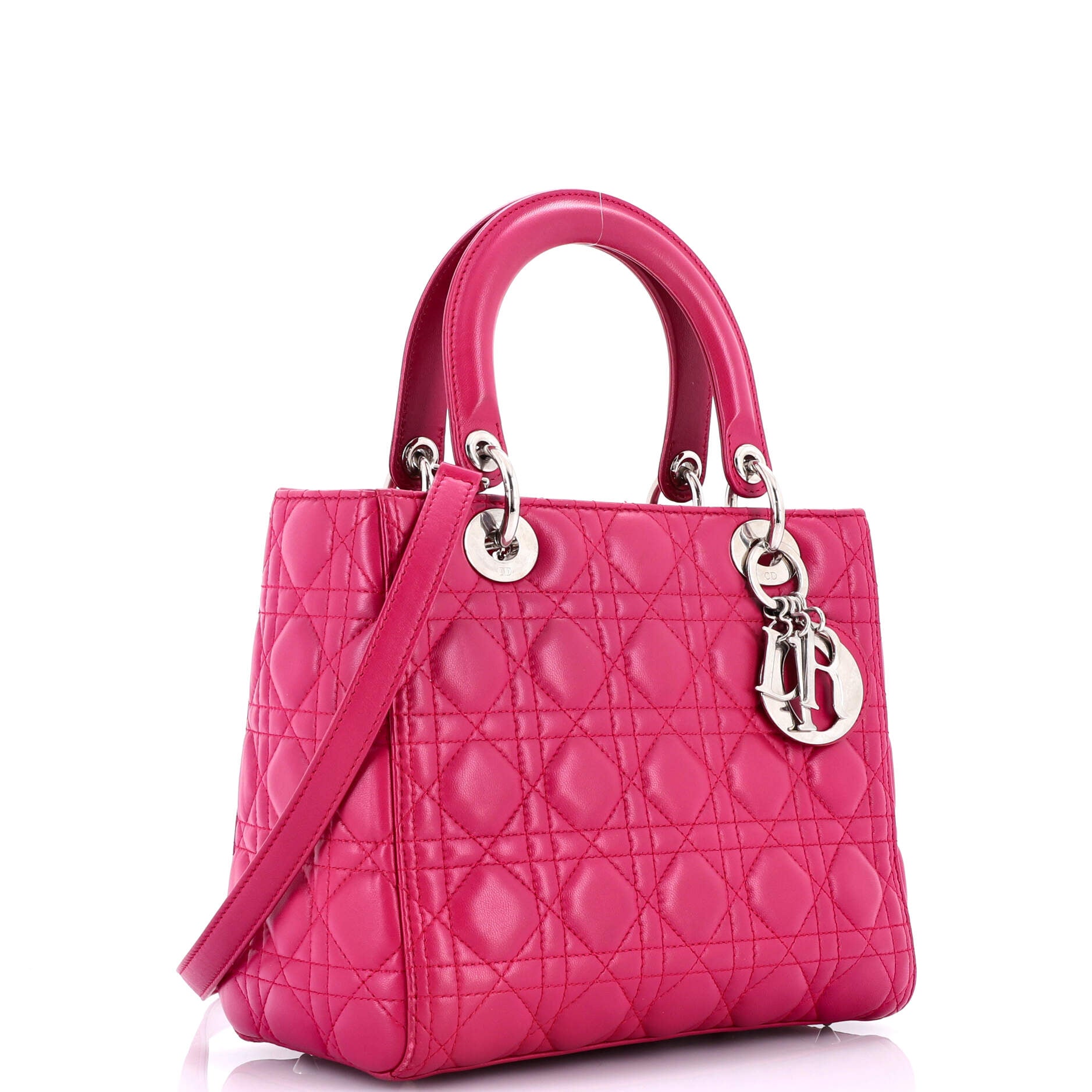 Lady Dior Bag Cannage Quilt Lambskin Medium