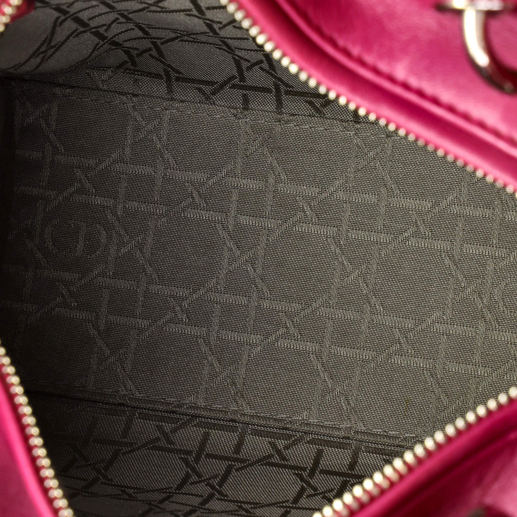 Lady Dior Bag Cannage Quilt Lambskin Medium