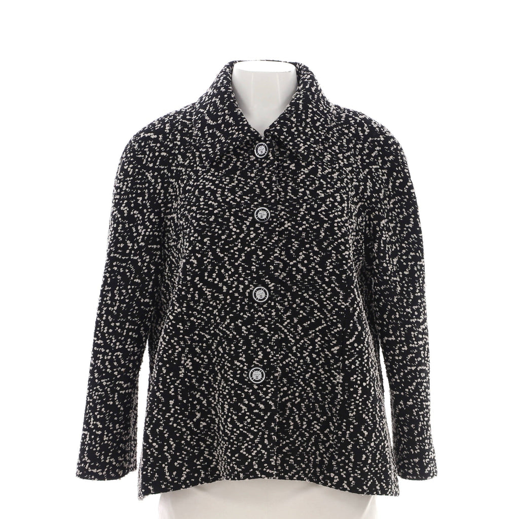 Women's La Pausa Belted Button Up Jacket Tweed Blend