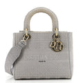 Lady D-Lite Bag Cannage Embroidered Canvas Medium