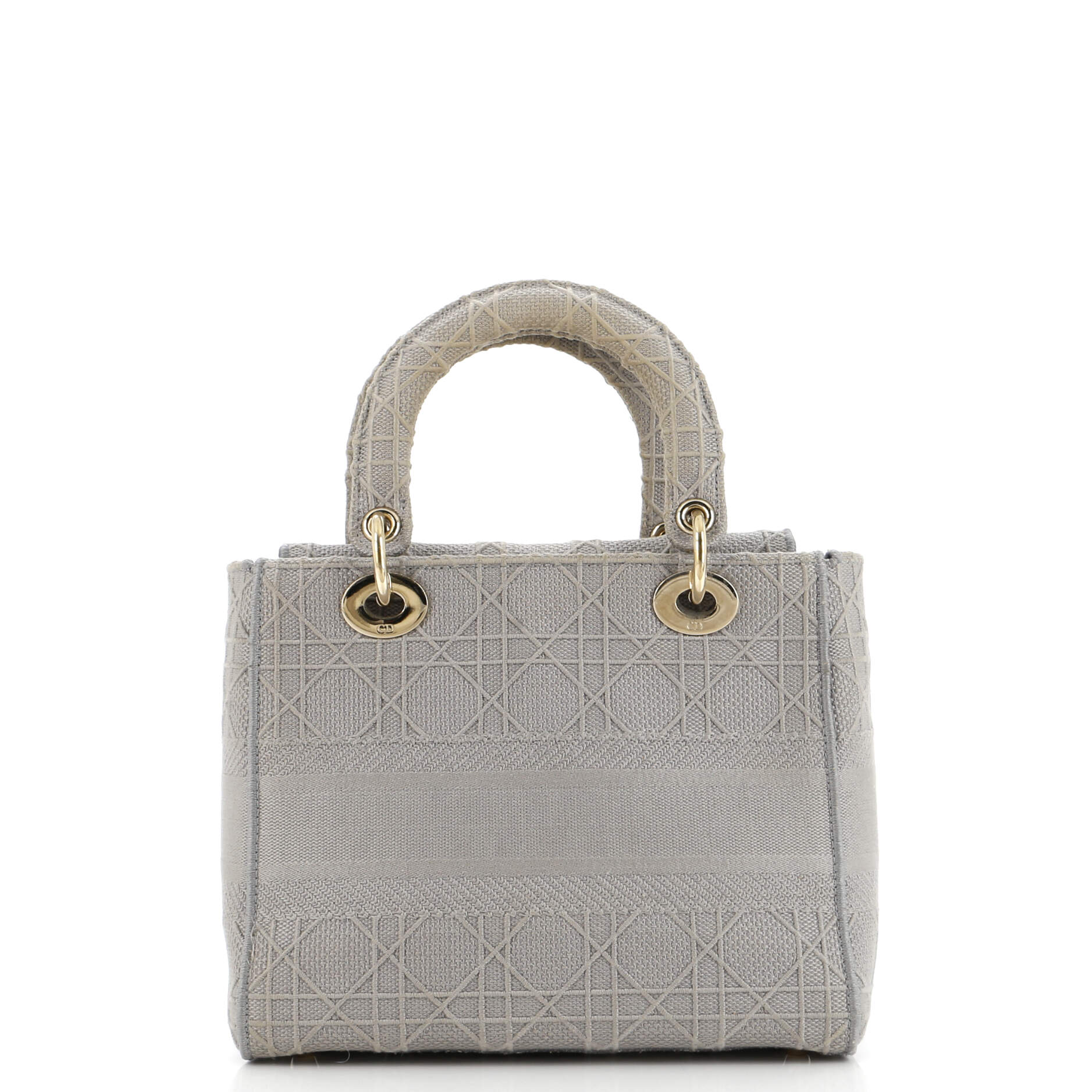 Lady D-Lite Bag Cannage Embroidered Canvas Medium