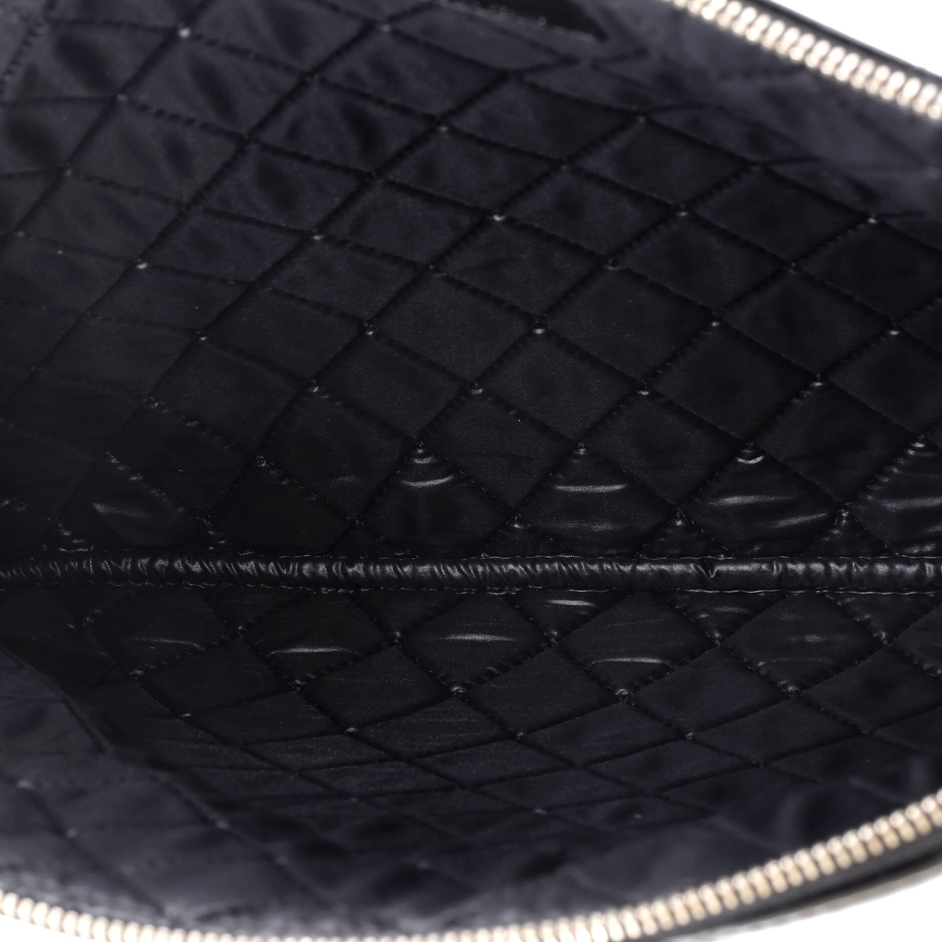 Valentine Hearts O Case Clutch Quilted Patent Large