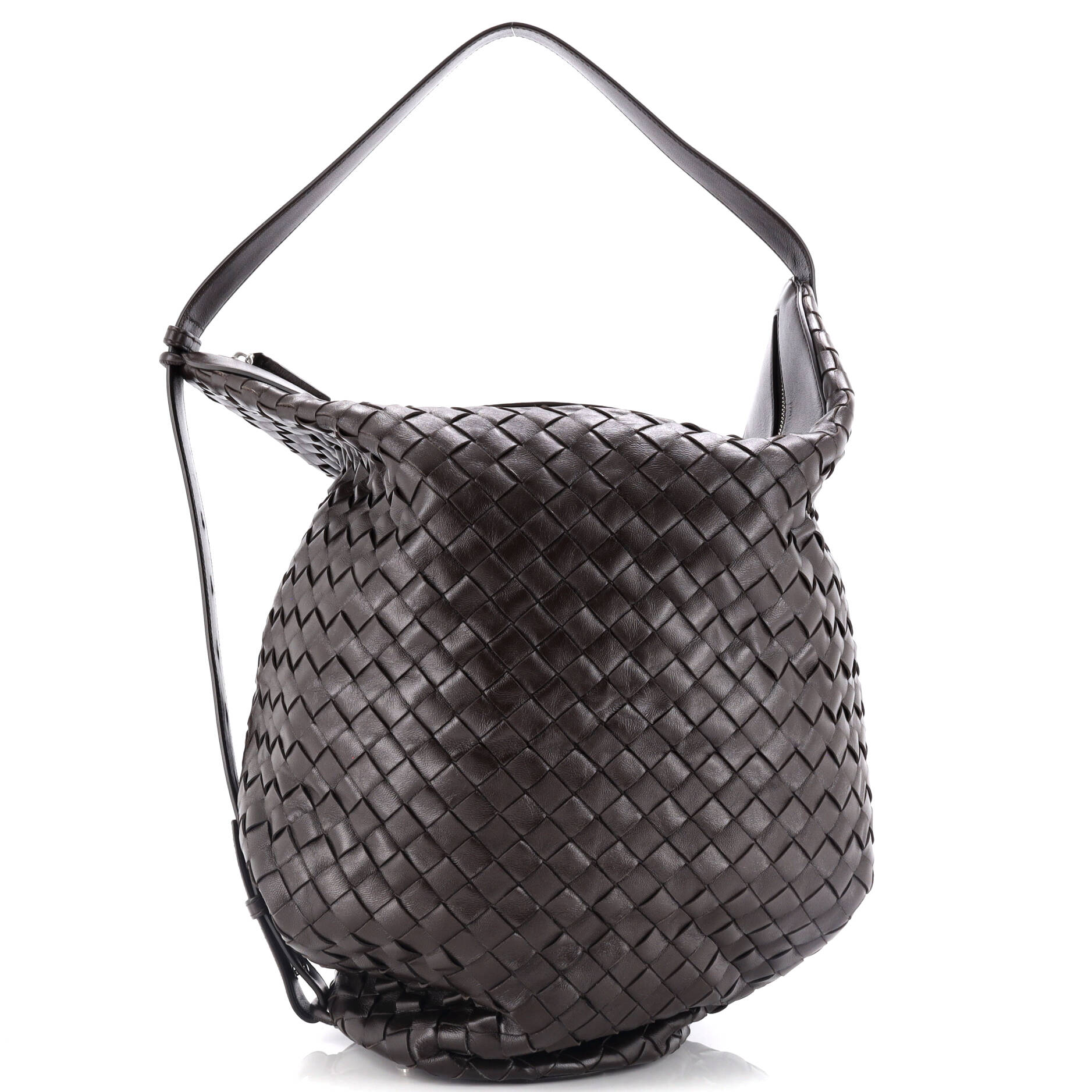 Hop Bag Intrecciato Leather Large