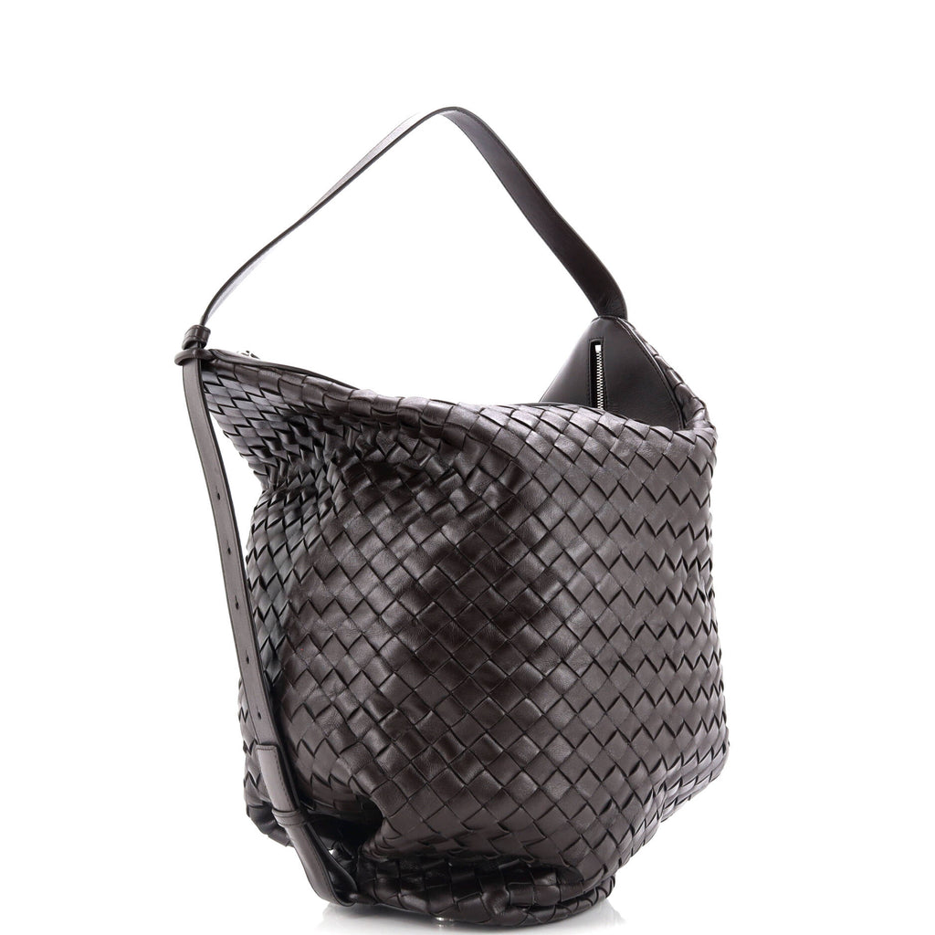 Hop Bag Intrecciato Leather Large