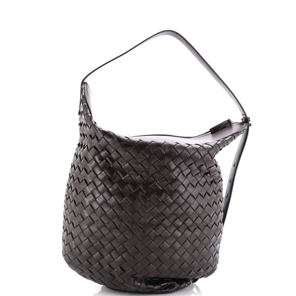 Hop Bag Intrecciato Leather Large