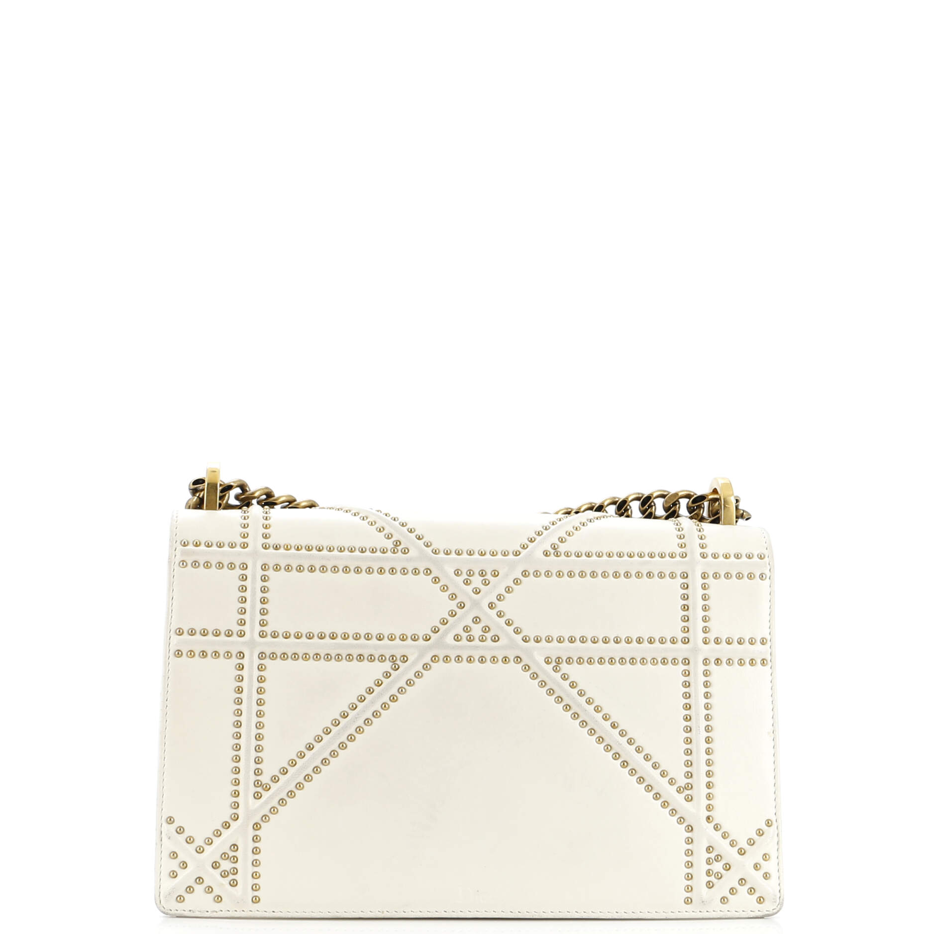 Diorama Flap Bag Studded Leather Medium