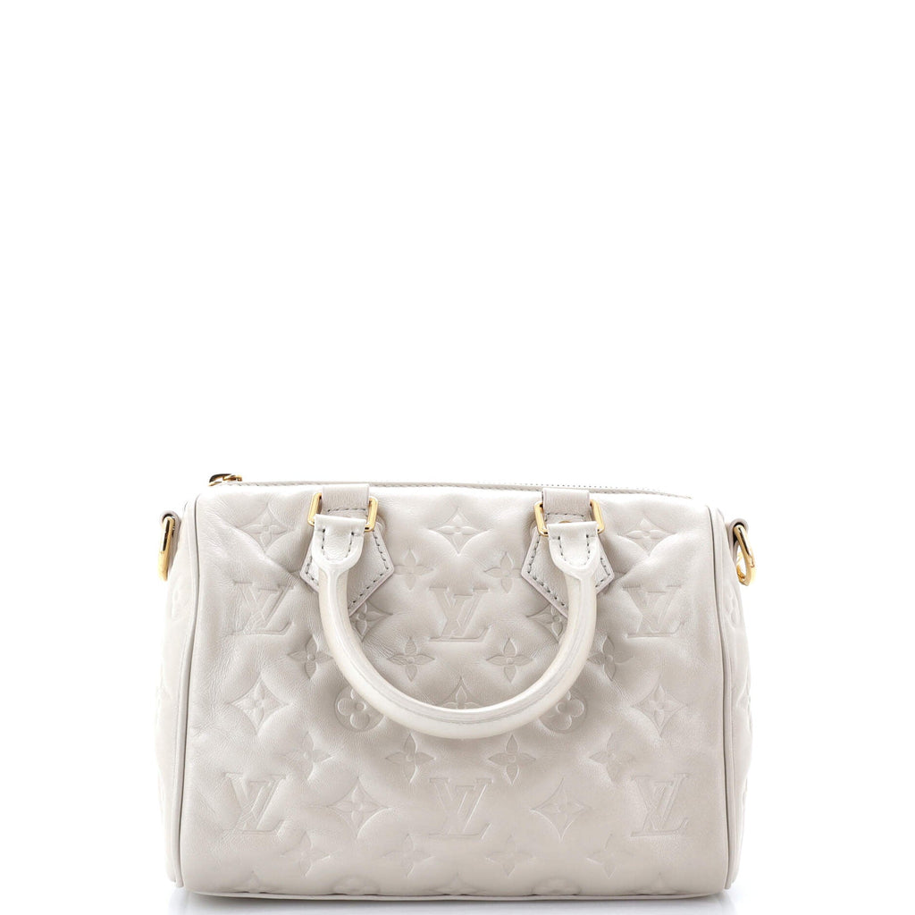 Speedy Bandouliere Bag Limited Edition Fall in Love Monogram Embossed Lambskin 22