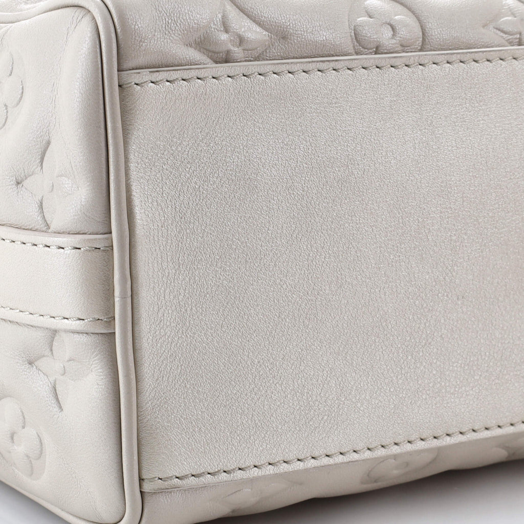 Speedy Bandouliere Bag Limited Edition Fall in Love Monogram Embossed Lambskin 22