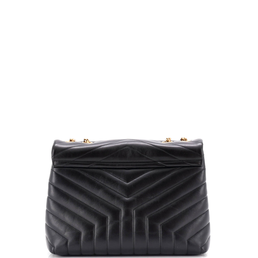 Loulou Shoulder Bag Matelasse Chevron Leather Medium