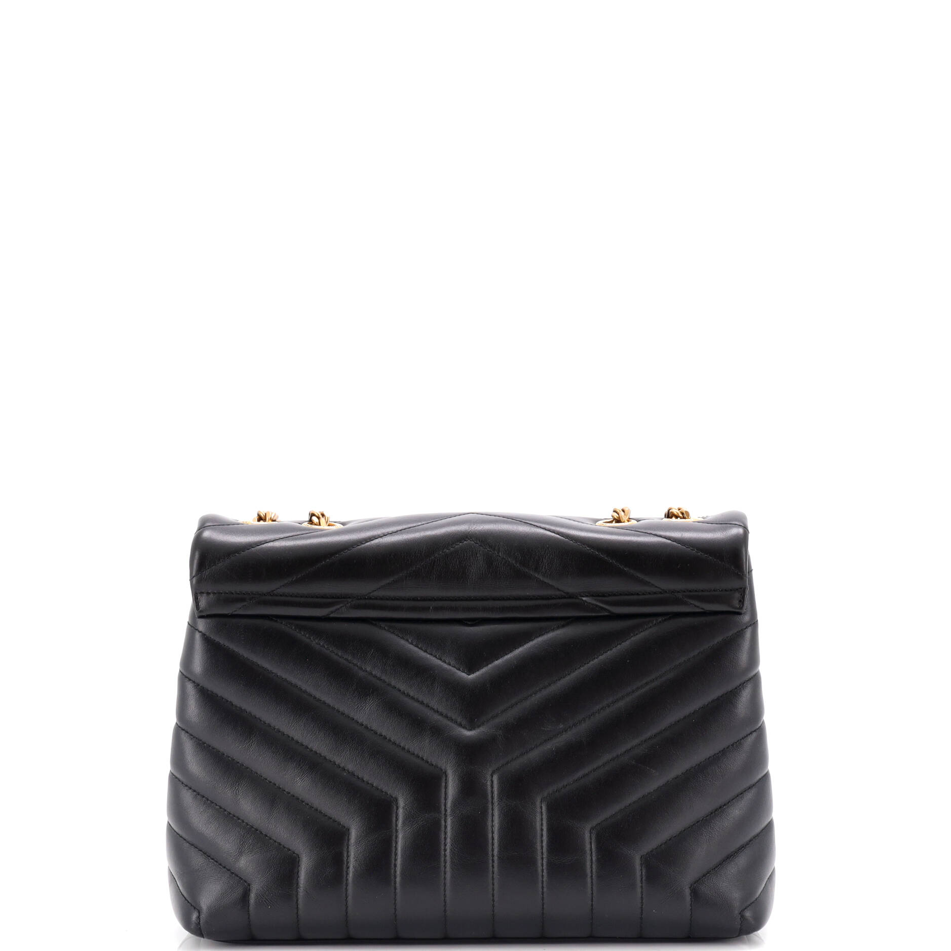 Loulou Shoulder Bag Matelasse Chevron Leather Medium