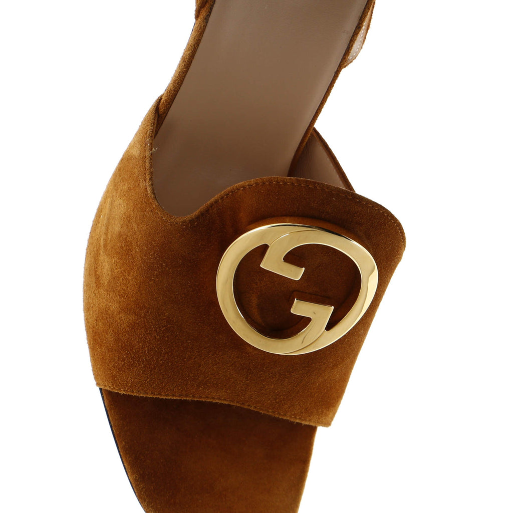 Women's Blondie Ankle Strap Heeled Sandals Suede