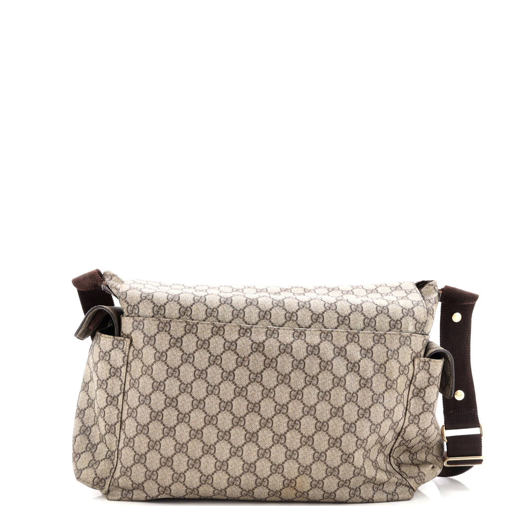 Diaper Bag GG Coated Canvas
