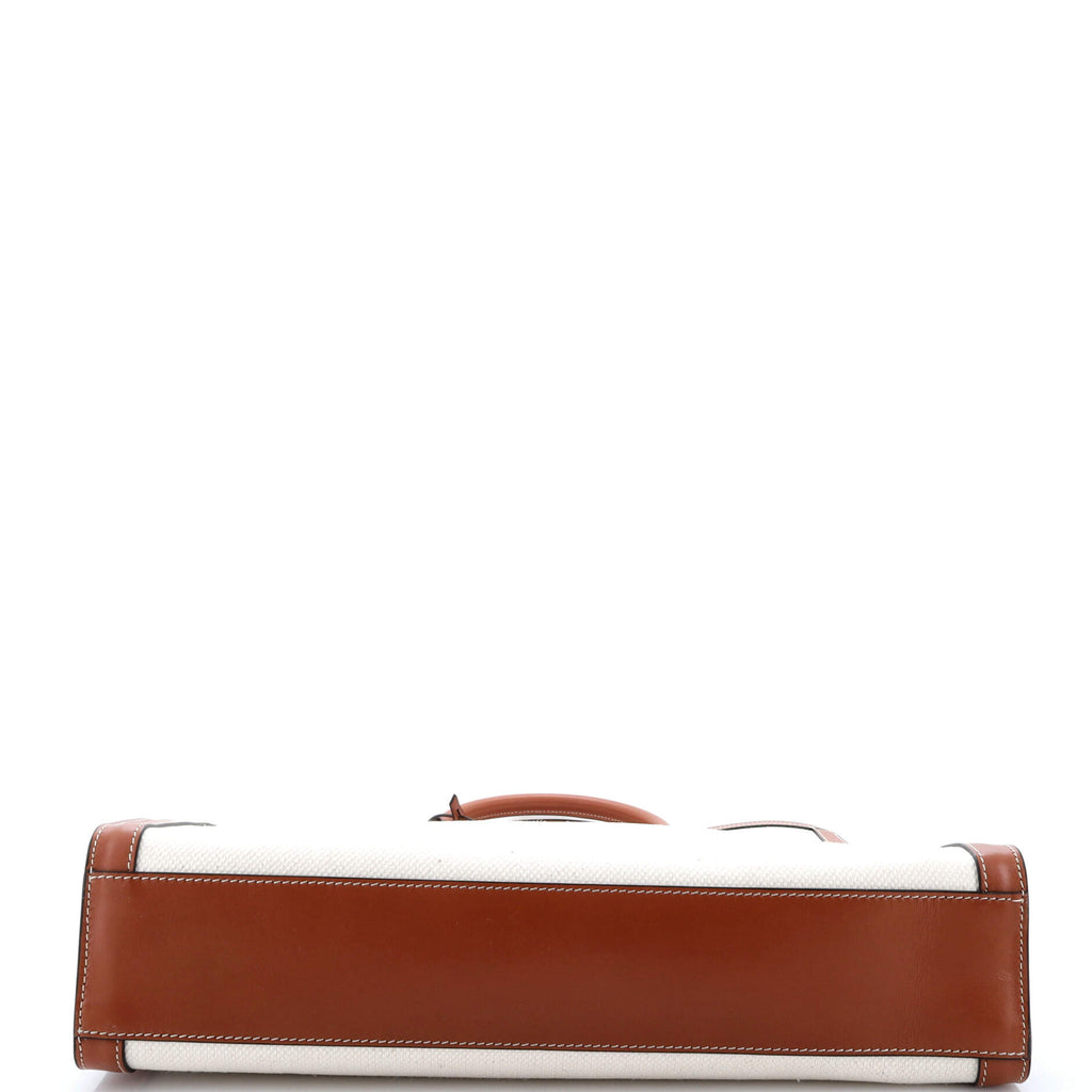 Sulky Vertical Cabas Tote Canvas with Leather Large