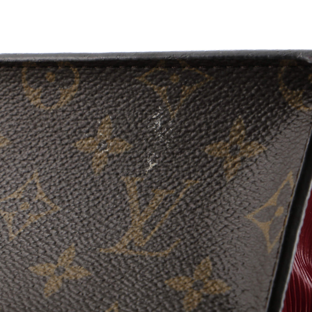 Spring Street NM Handbag Monogram Vernis with Monogram Canvas and Epi Leather