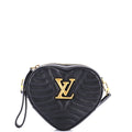 New Wave Heart Crossbody Bag Quilted Leather