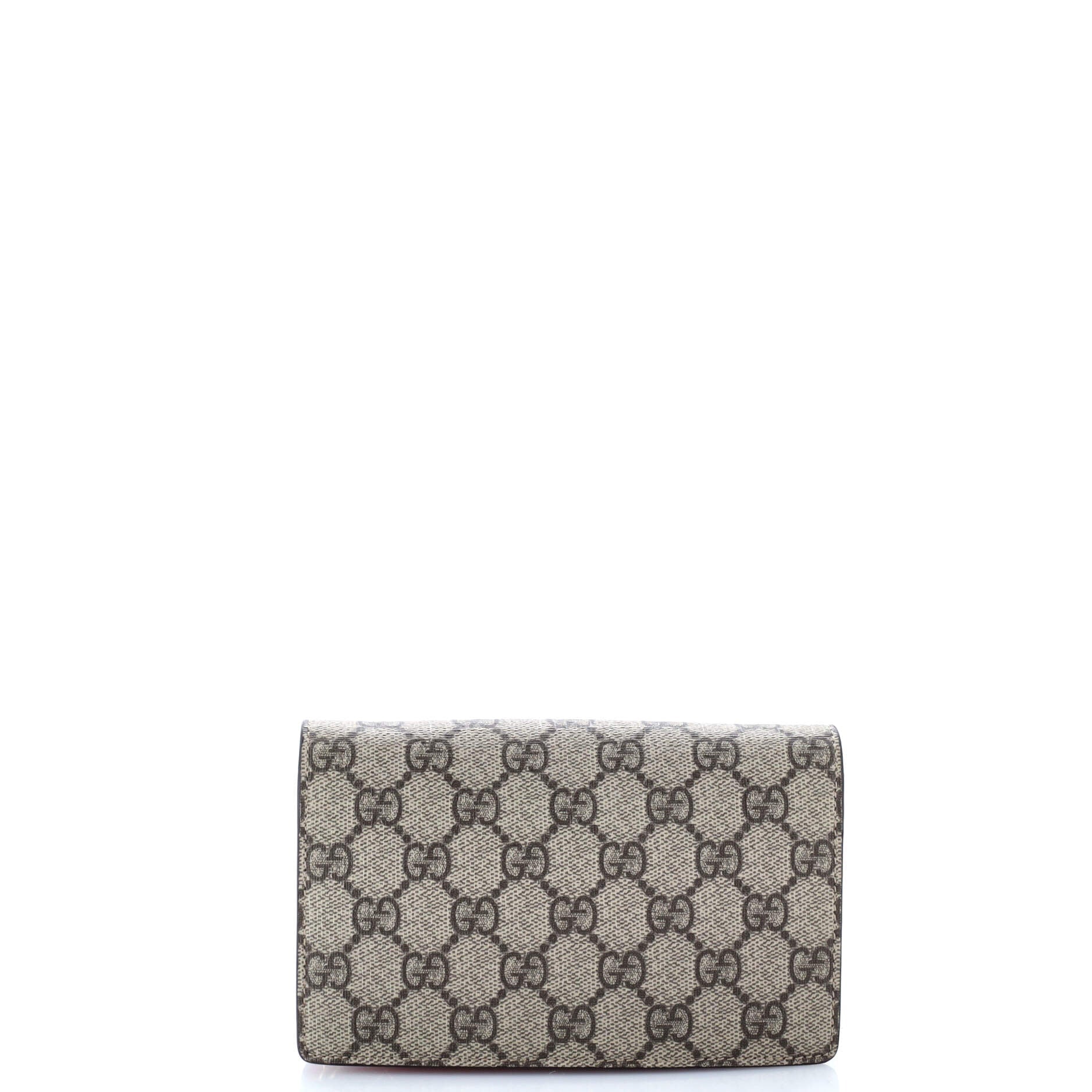 Cherries Wallet on Chain GG Coated Canvas Mini