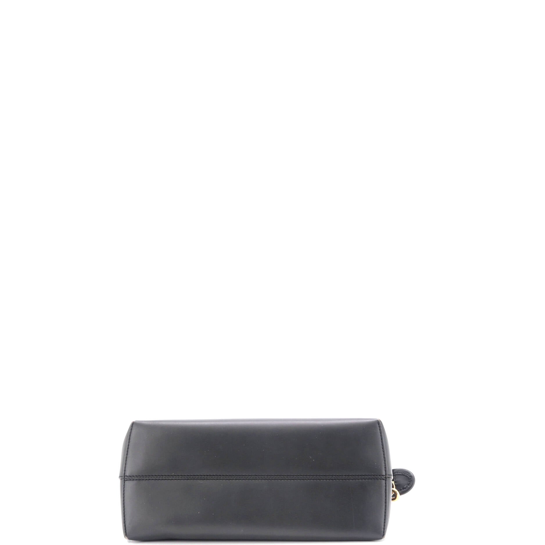 Logo By The Way Satchel Leather with Snakeskin Small