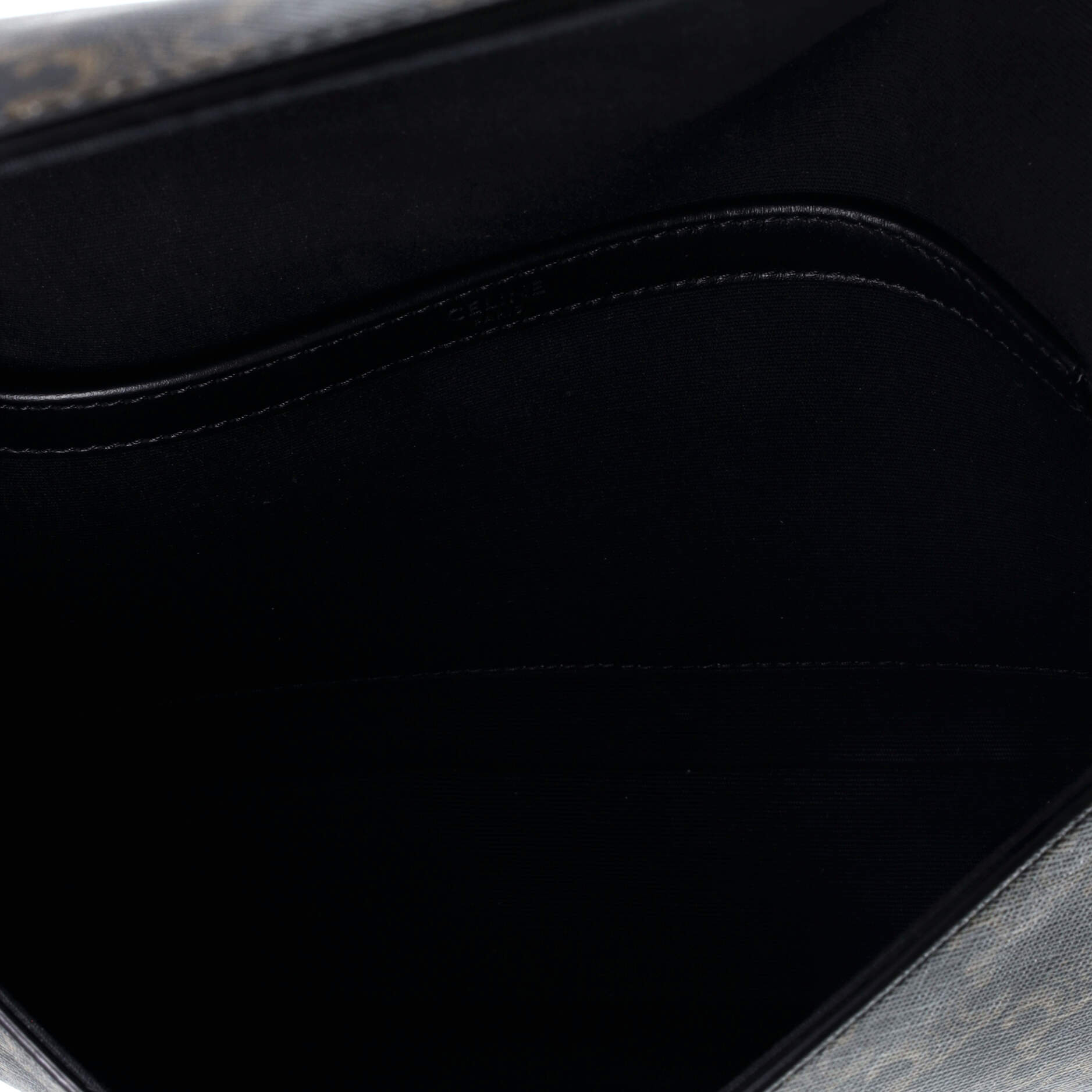 Flap Messenger Bag Triomphe Coated Canvas Medium