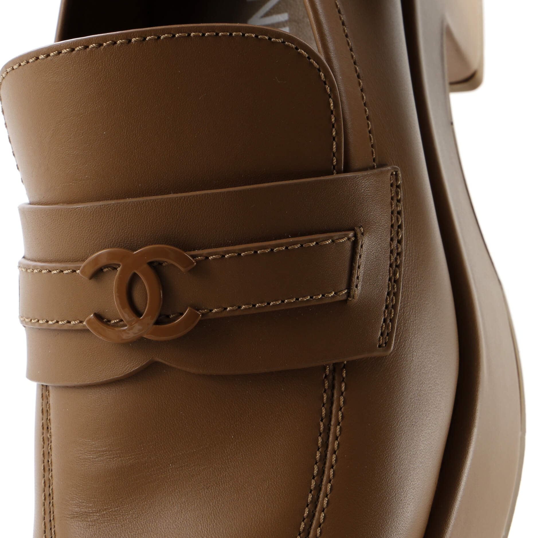 Women's CC Platform Loafers Leather
