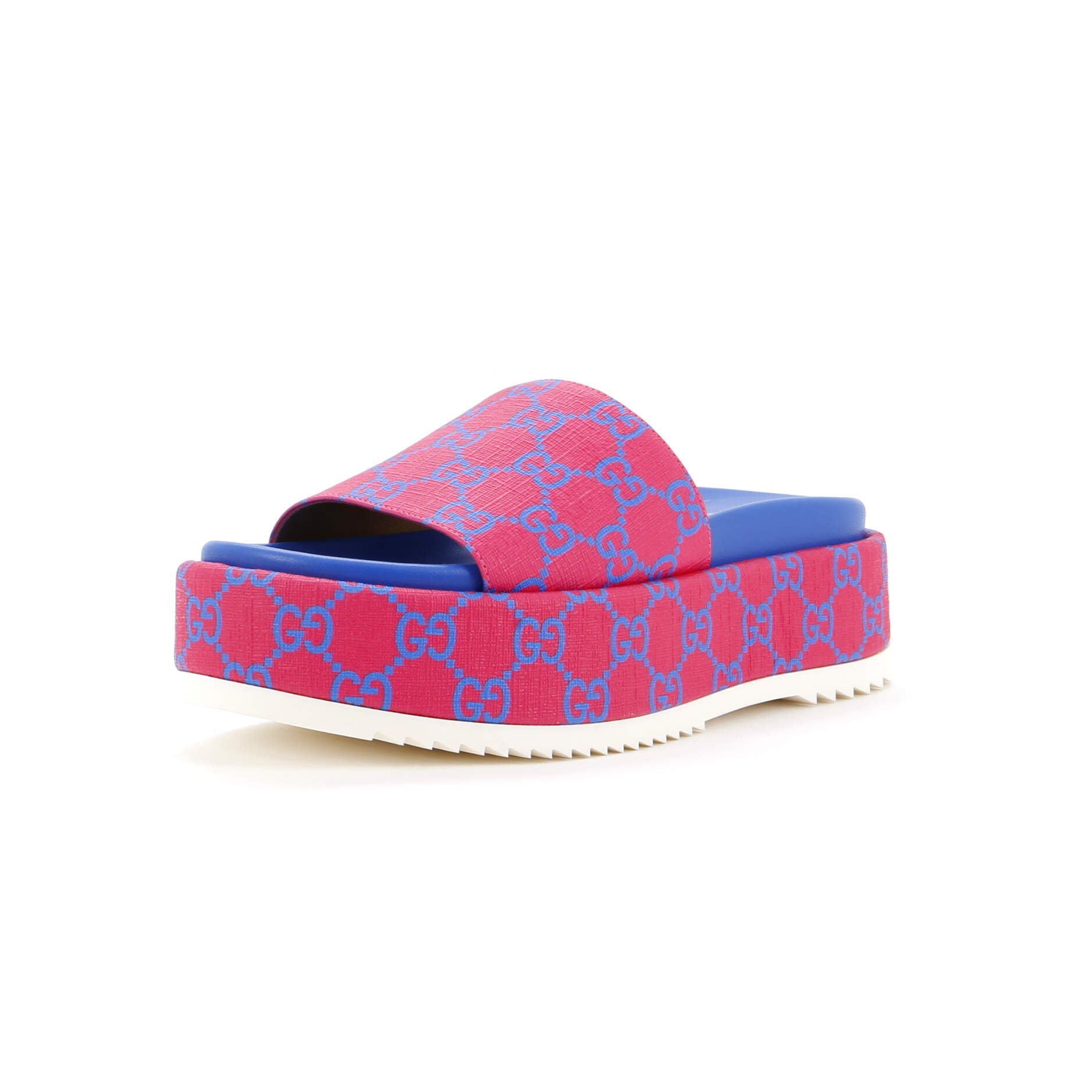 Women's Angelina Platform Slide Sandals GG Coated Canvas