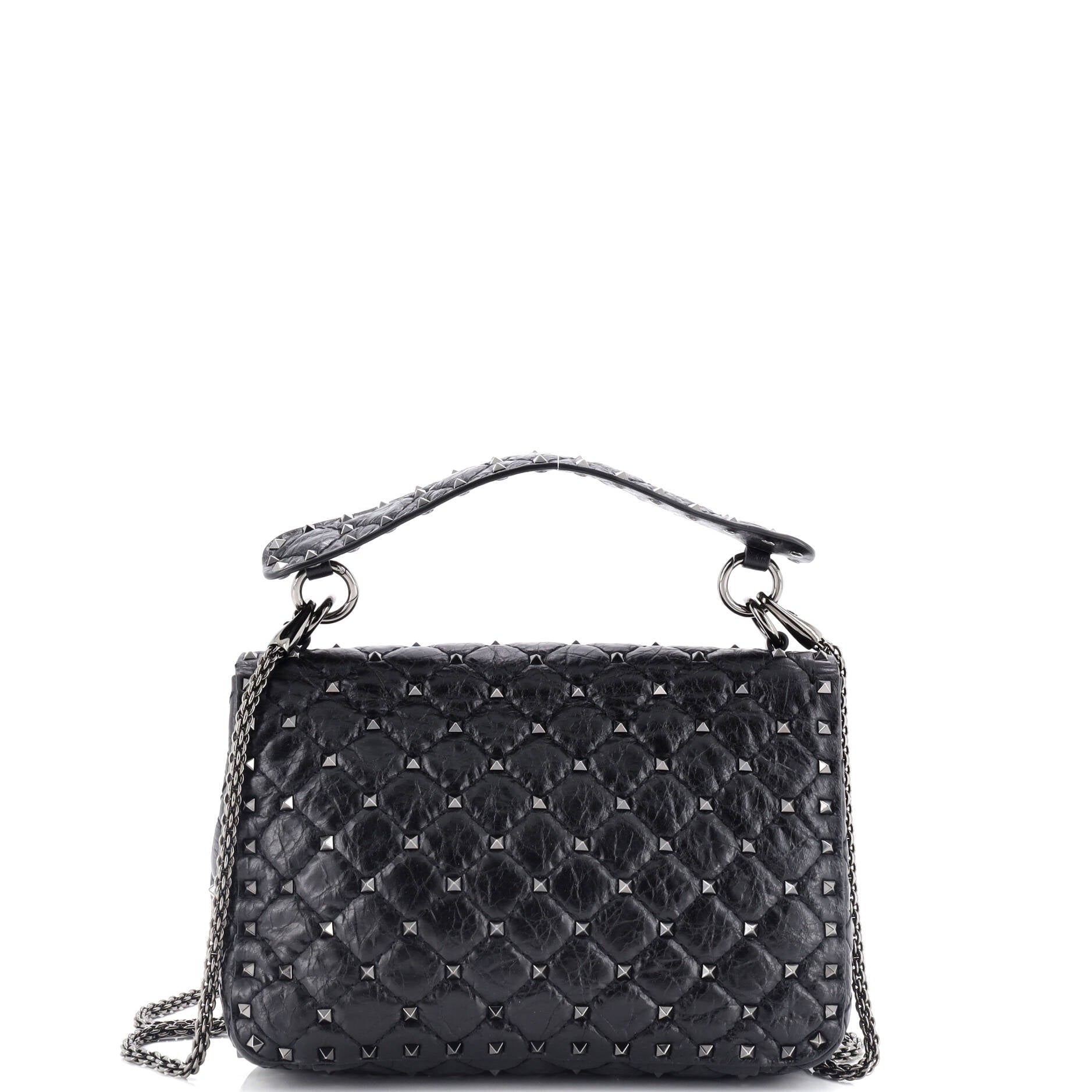 Rockstud Spike Flap Bag Quilted Leather Medium