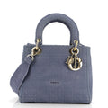 Lady D-Lite Bag Cannage Embroidered Canvas Medium