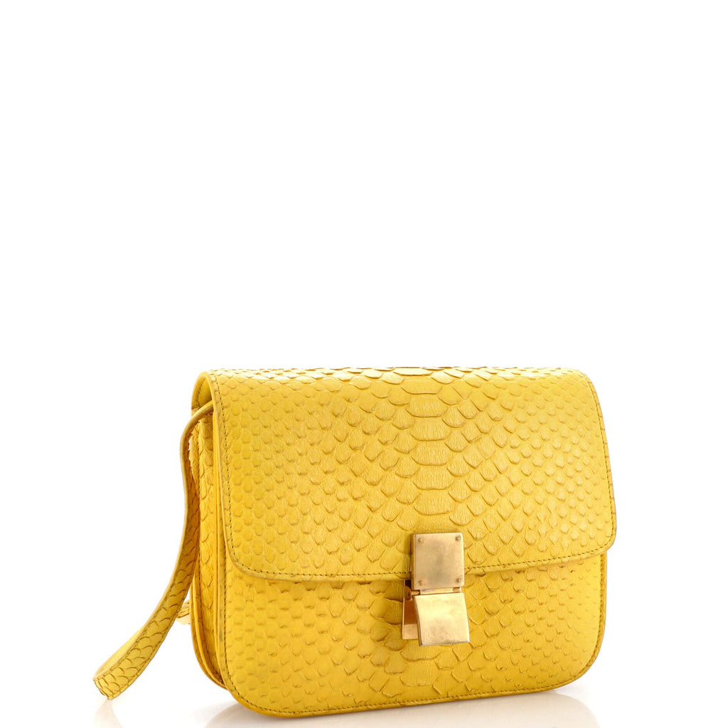 Classic Box Bag Python Medium