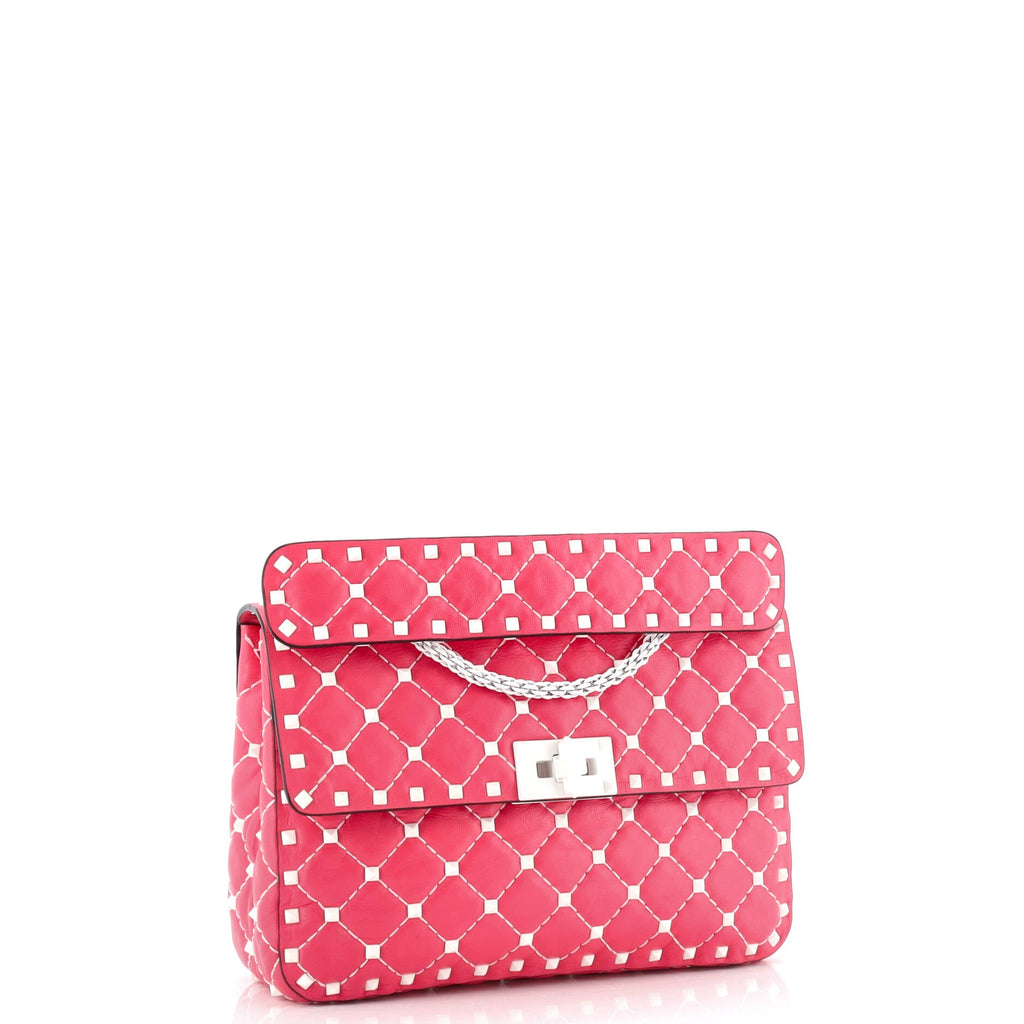 Free Rockstud Spike Flap Bag Quilted Leather Medium