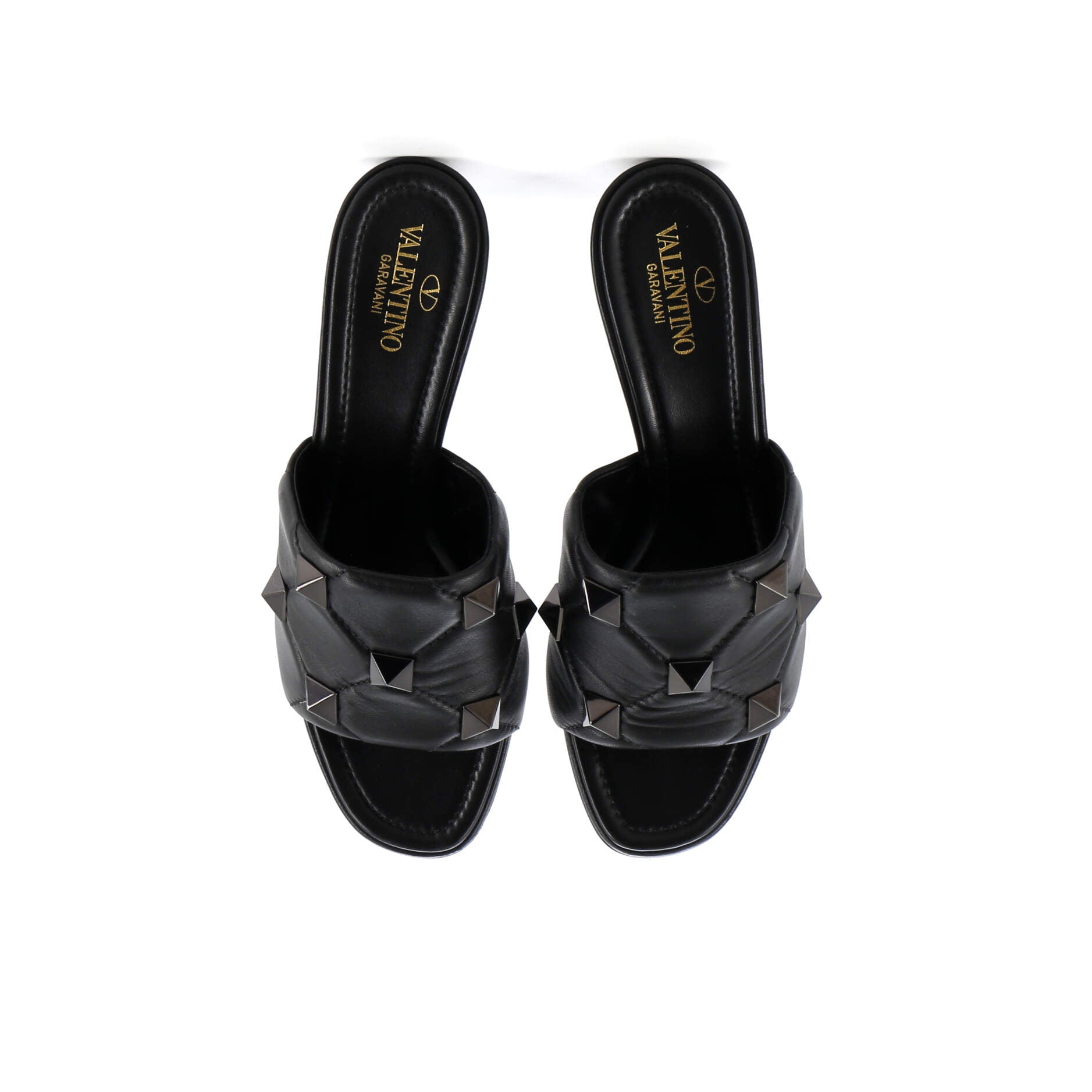 Women's Roman Stud Mules Leather