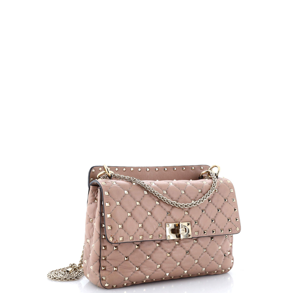 Rockstud Spike Flap Bag Quilted Leather Medium