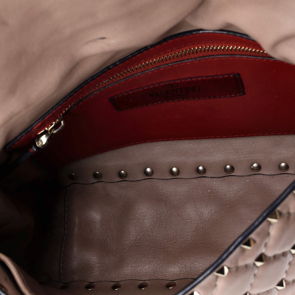 Rockstud Spike Flap Bag Quilted Leather Medium