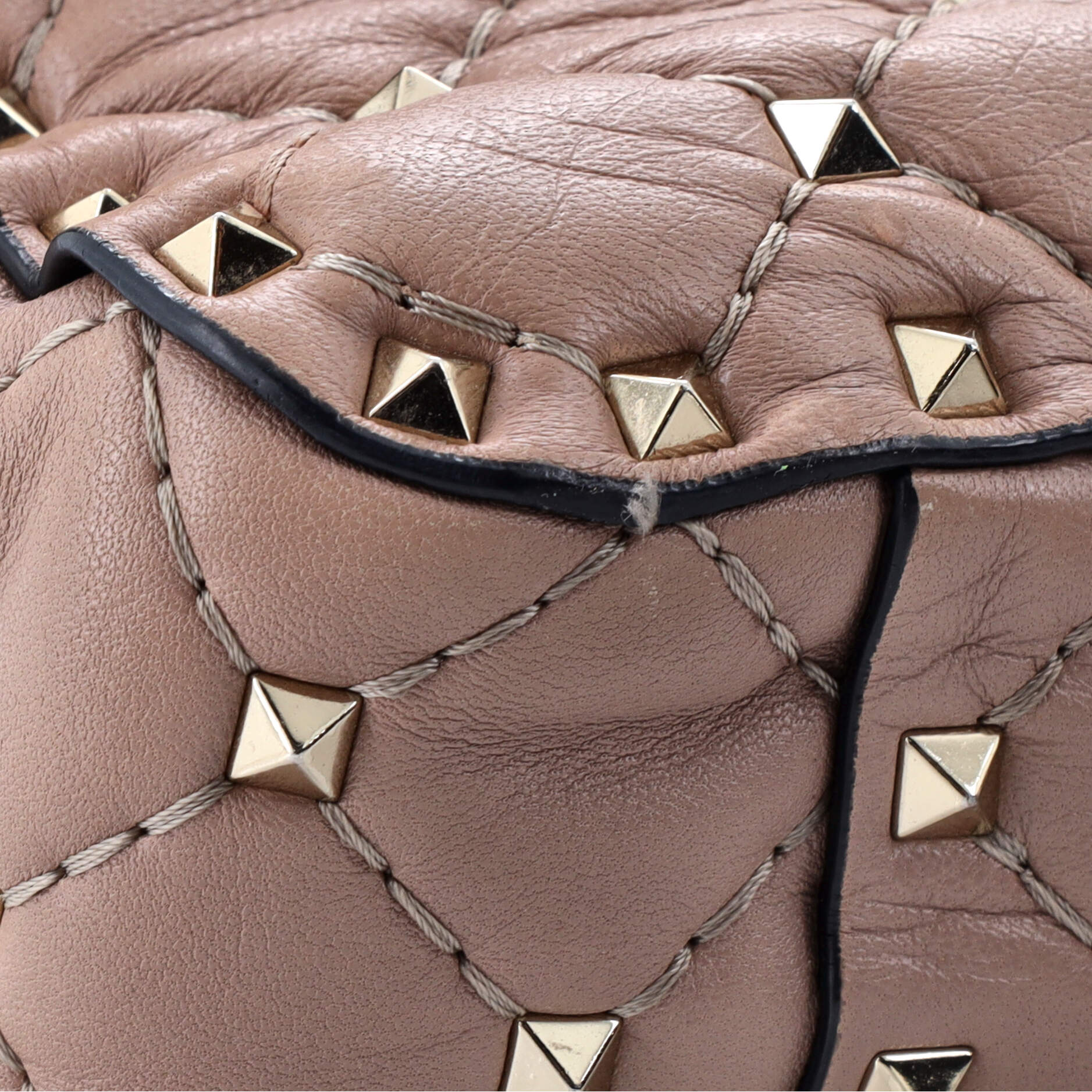 Rockstud Spike Flap Bag Quilted Leather Medium