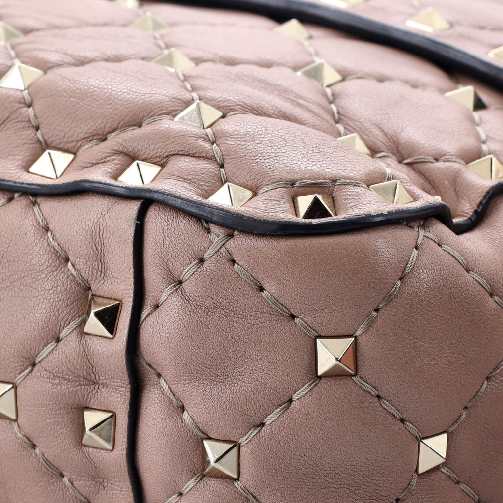 Rockstud Spike Flap Bag Quilted Leather Medium