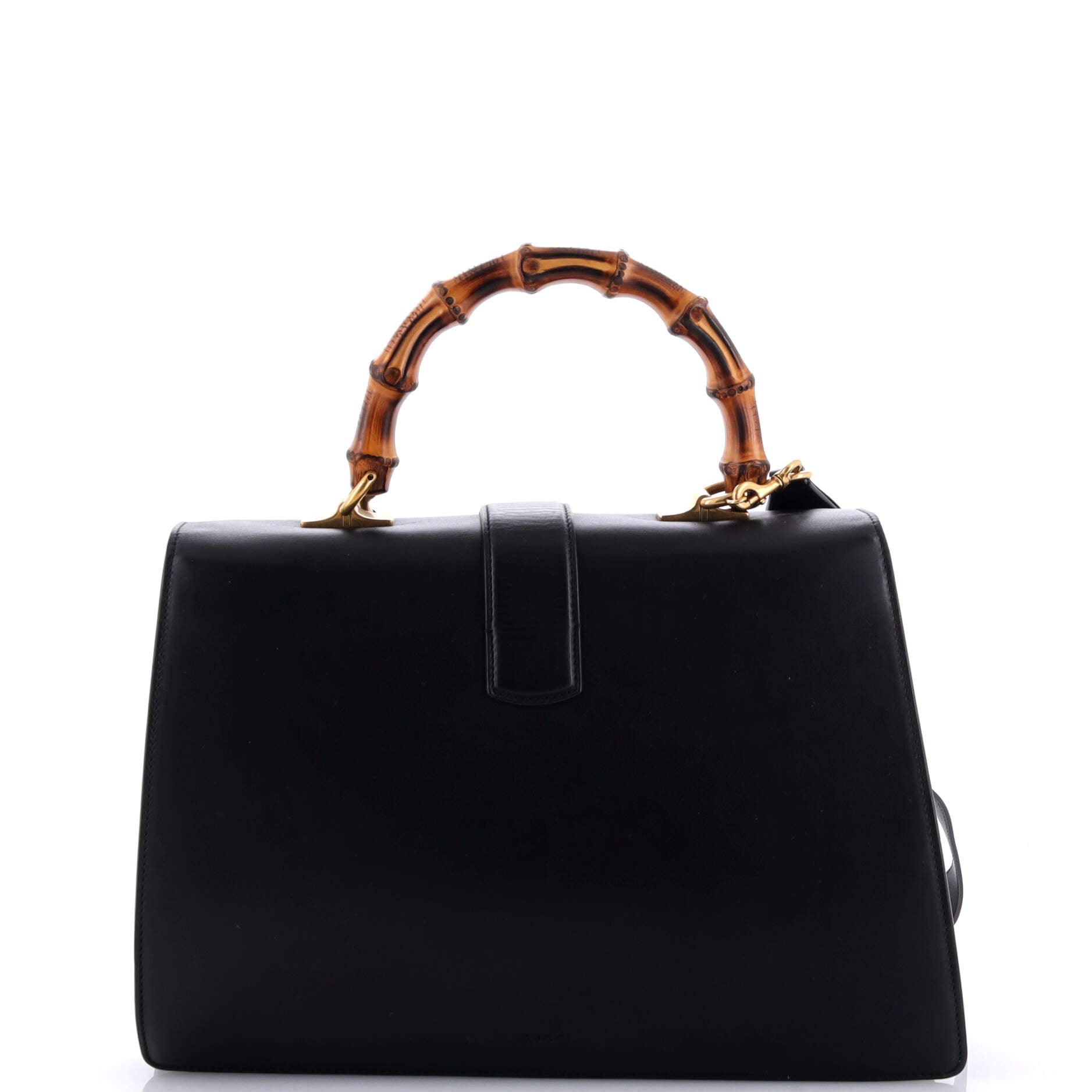 Dionysus Bamboo Top Handle Bag Colorblock Leather Large