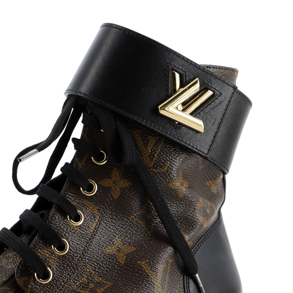 Women's Wonderland Flat Ranger Boots Monogram Canvas and Leather