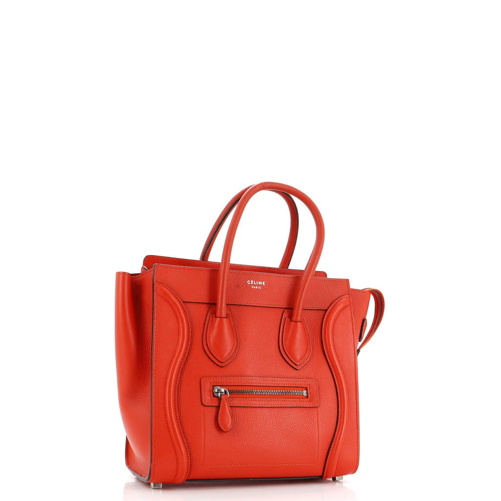 Luggage Bag Grainy Leather Micro