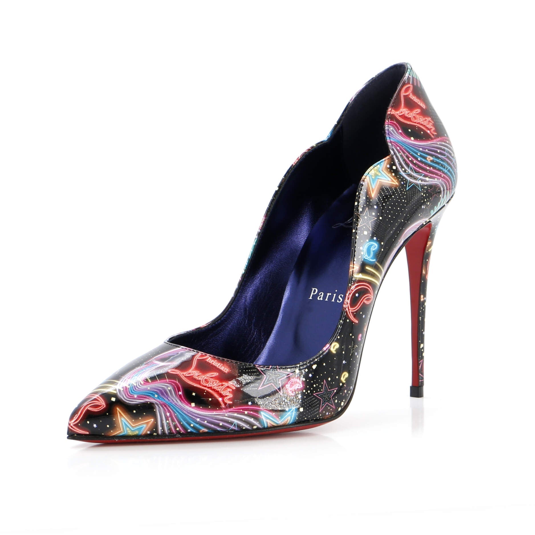 Women's Hot Chick Pumps Printed Patent 100