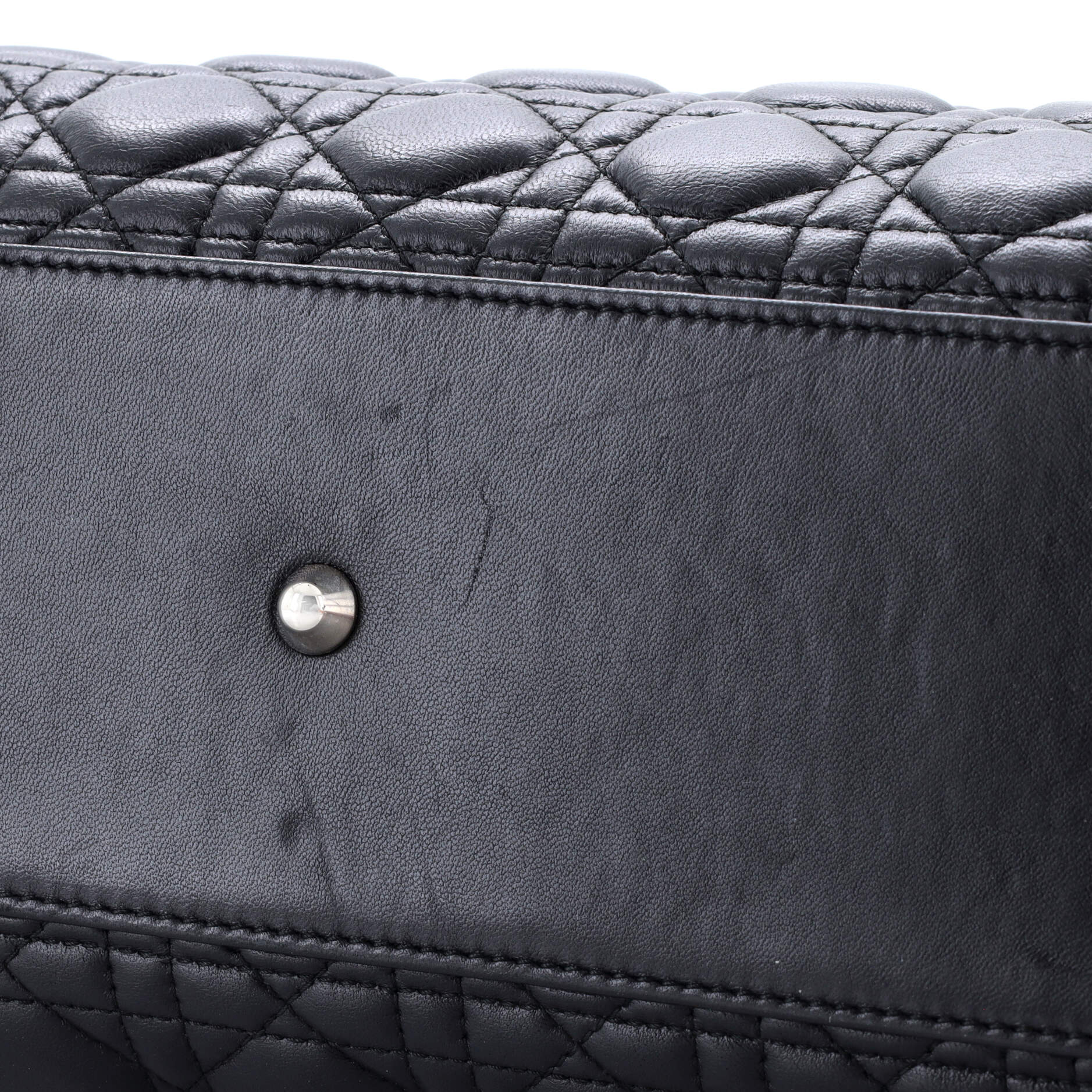 Lady Dior Bag Cannage Quilt Lambskin Large