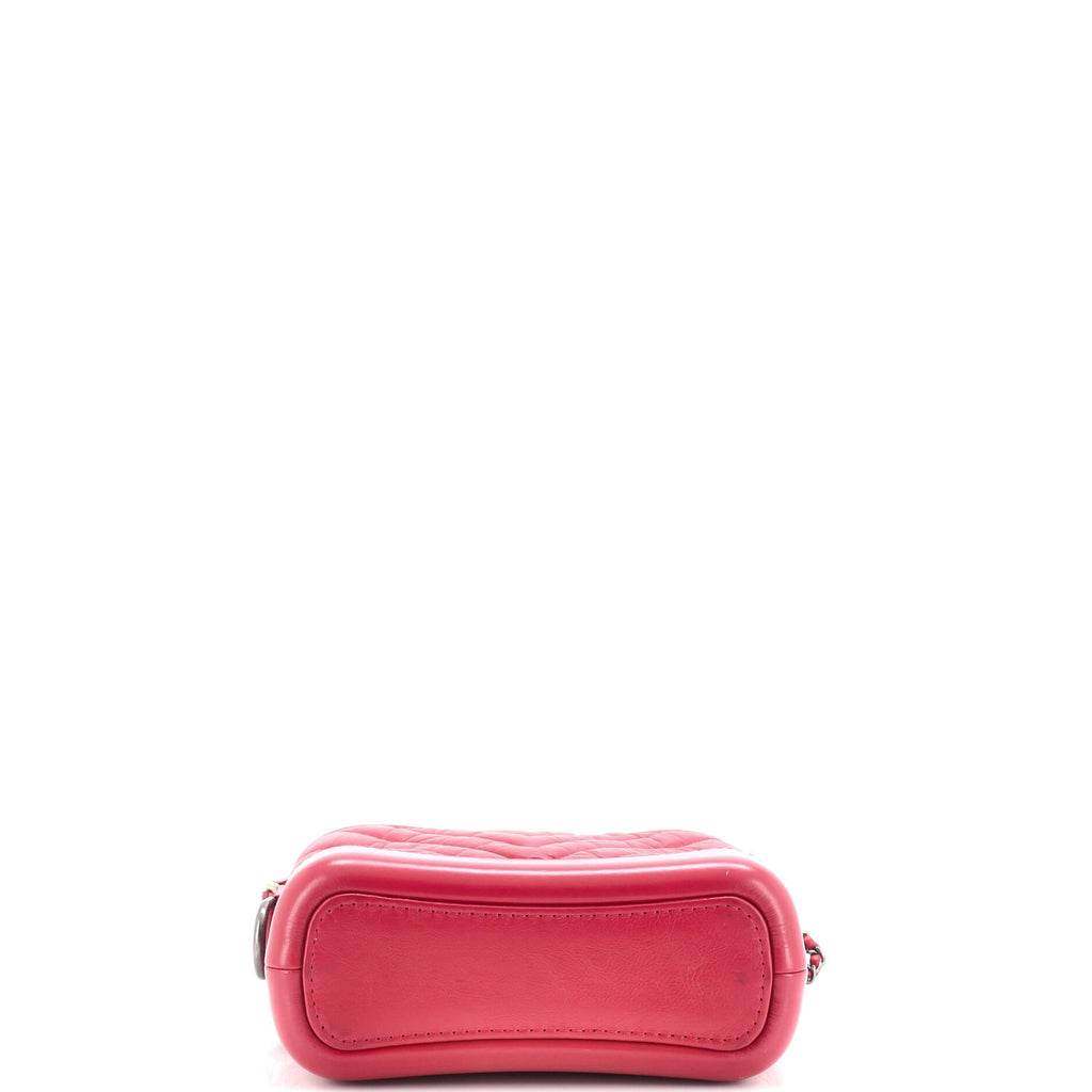 Gabrielle Hobo Chevron Aged Calfskin Small