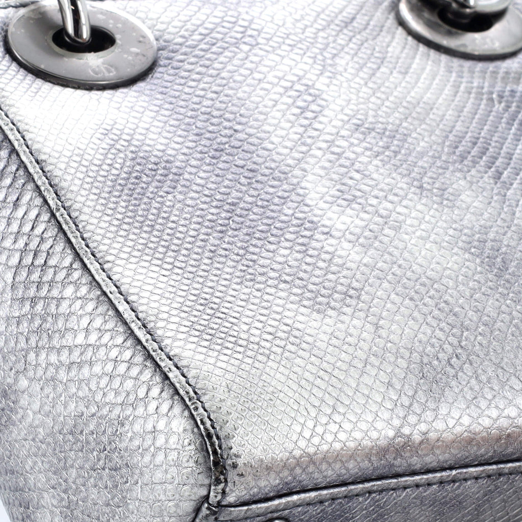 Lady Dior Bag Vieil Argent Karung Mini