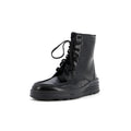 Men's Faded FF Lace Up Ankle Boots Leather