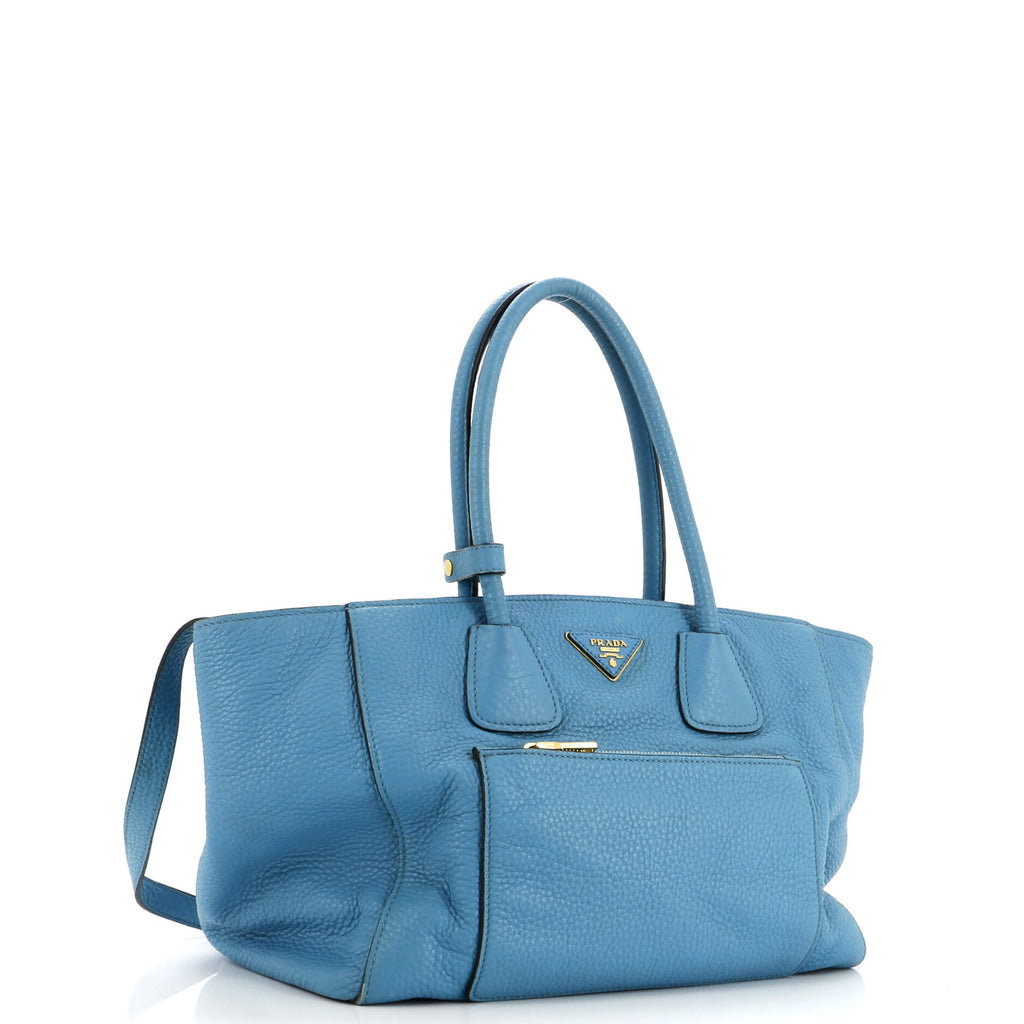 Front Pocket Wing Convertible Tote Vitello Daino
