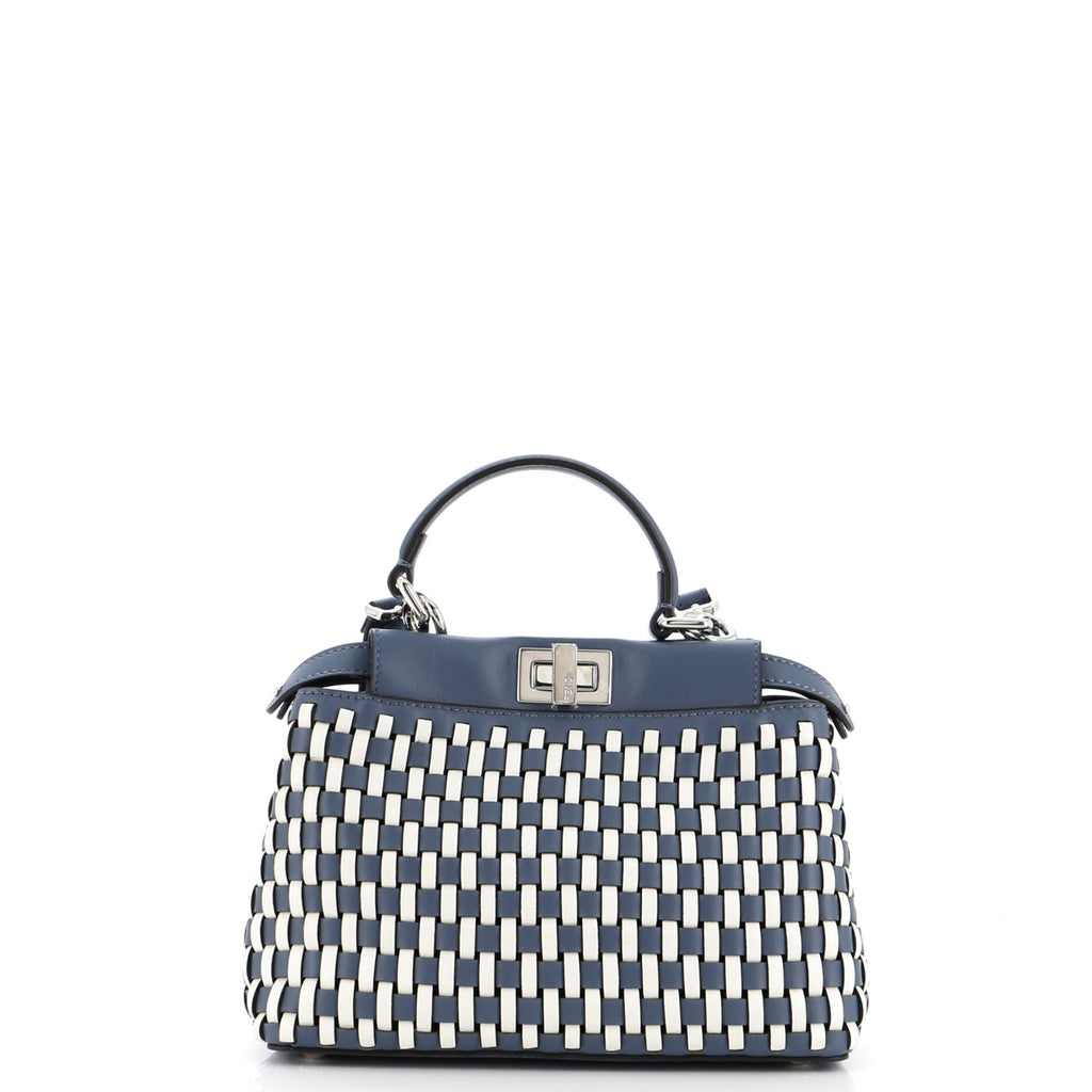 Peekaboo Bag Braided Leather Mini