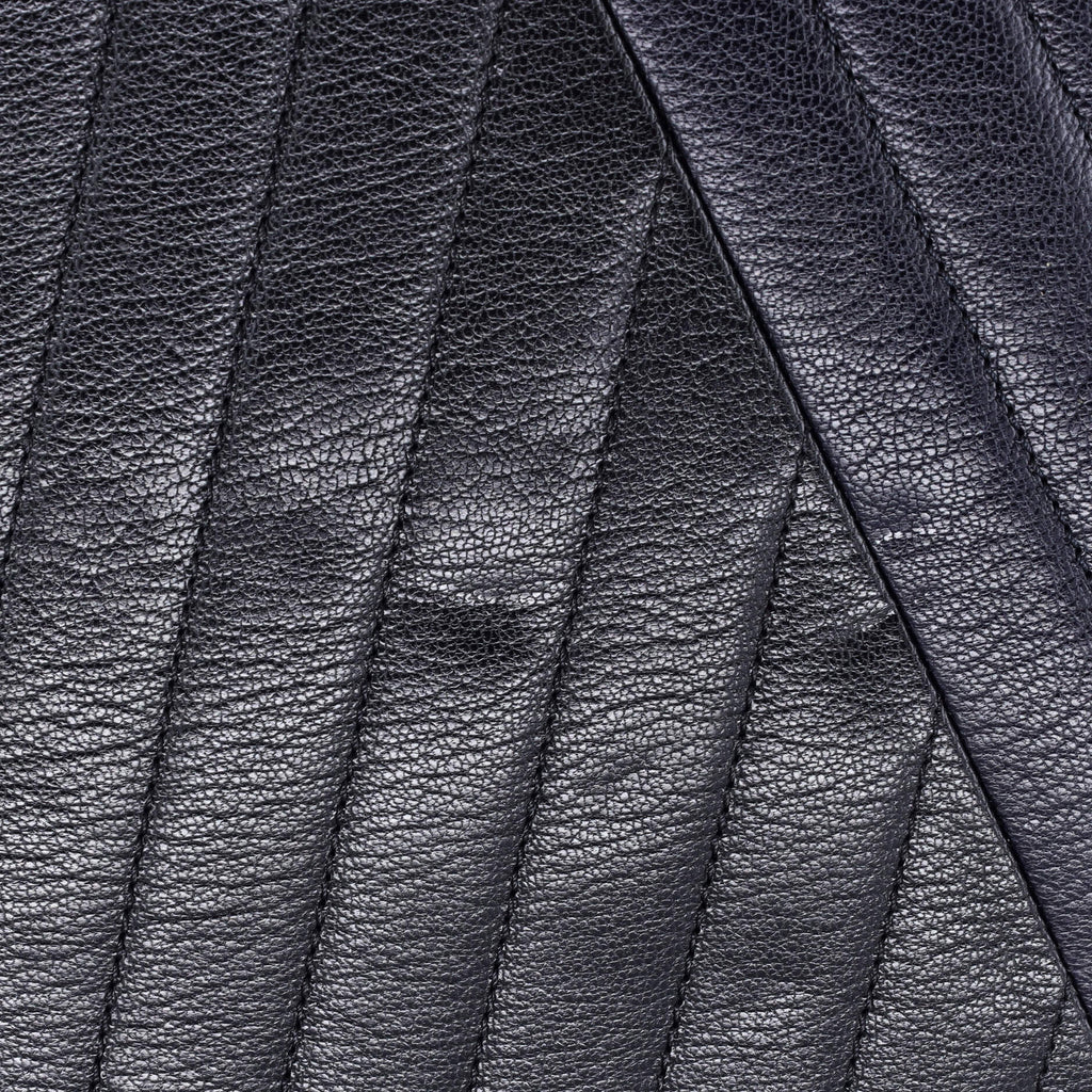 Gabrielle Saddle Crossbody Bag Chevron Goatskin Small