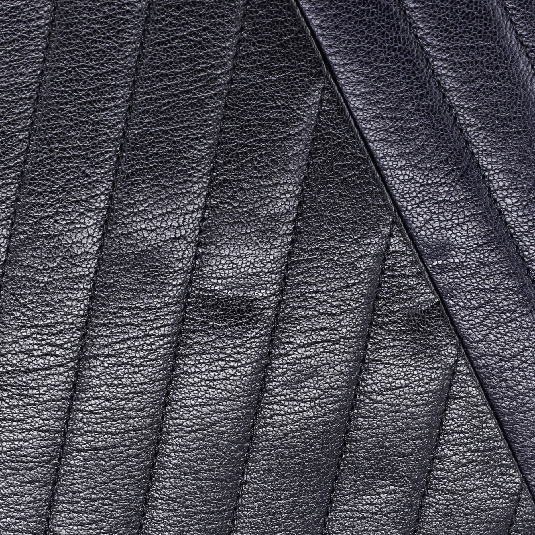 Gabrielle Saddle Crossbody Bag Chevron Goatskin Small