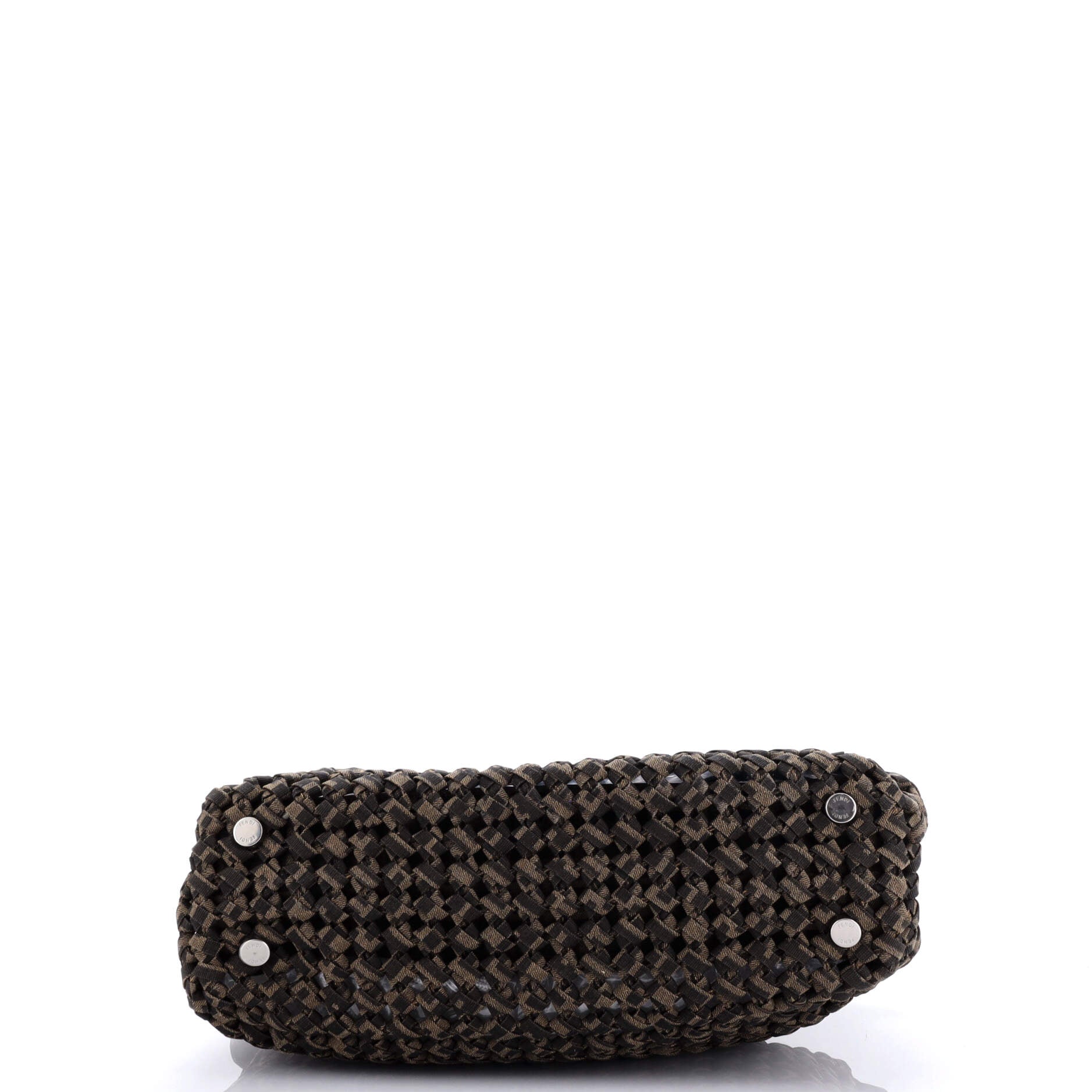 Peekaboo Bag Woven Zucca Canvas Medium