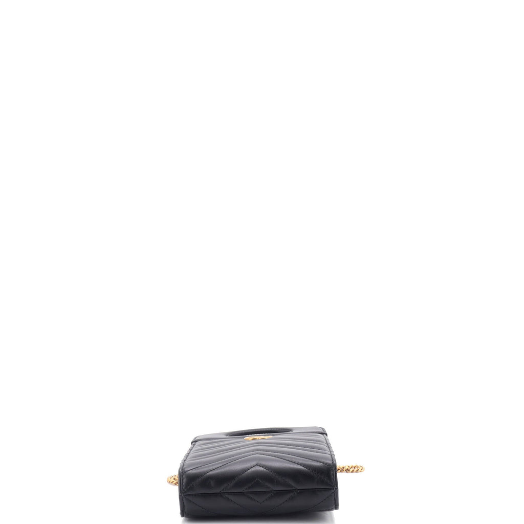 GG Marmont Top Handle Convertible Chain Tote Matelasse Leather Mini